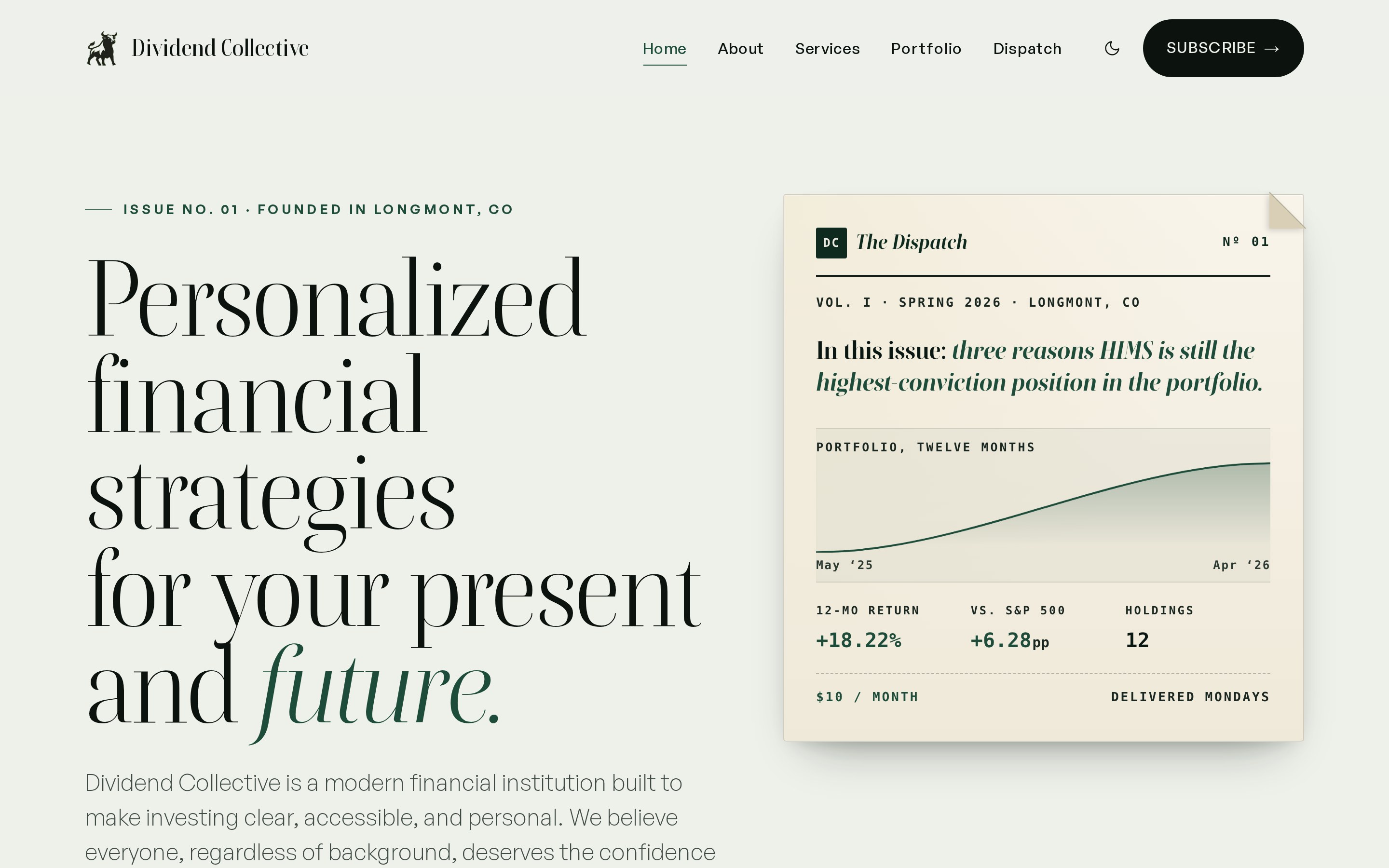 The Dividend Collective financial publication site